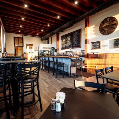 Interior, dining area.