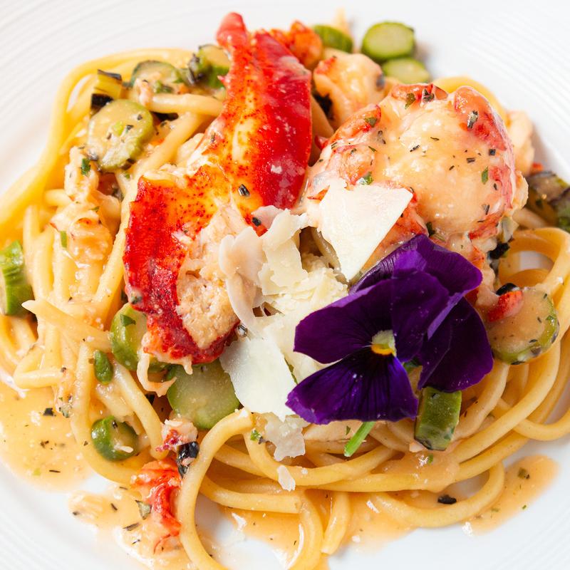 Shrimp Pappardelle Pappardelles aux crevettes photo