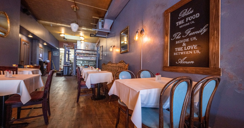 Interior, dining area