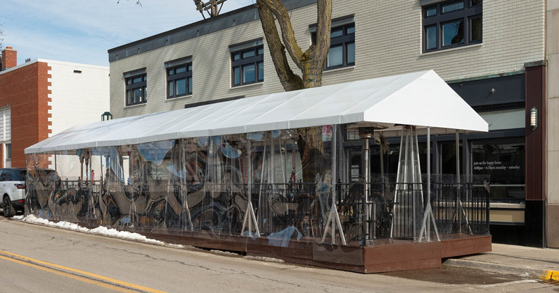 Exterior, covered patio