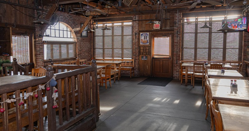 Interior, seating near the entrance