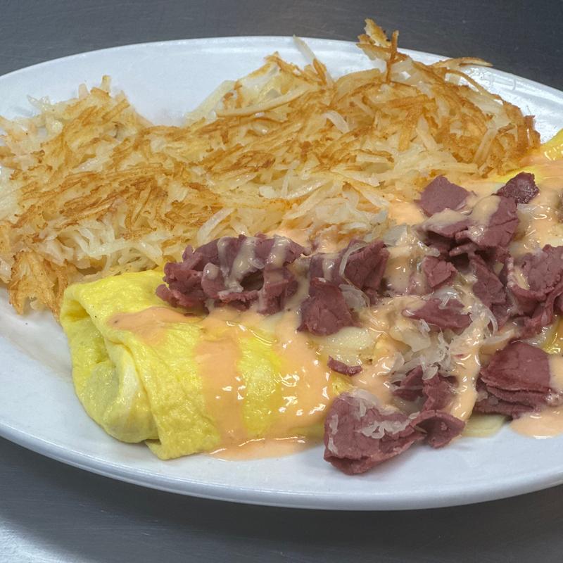 menu item 11 of 75, Reuben Omelette