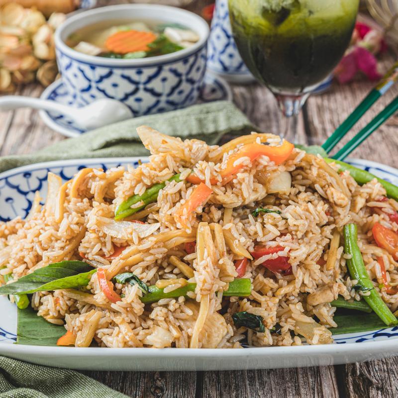 Kee Mow Fried Rice (Basil Fried Rice) photo