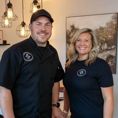 Business owners, Matt and Jeni Cross.