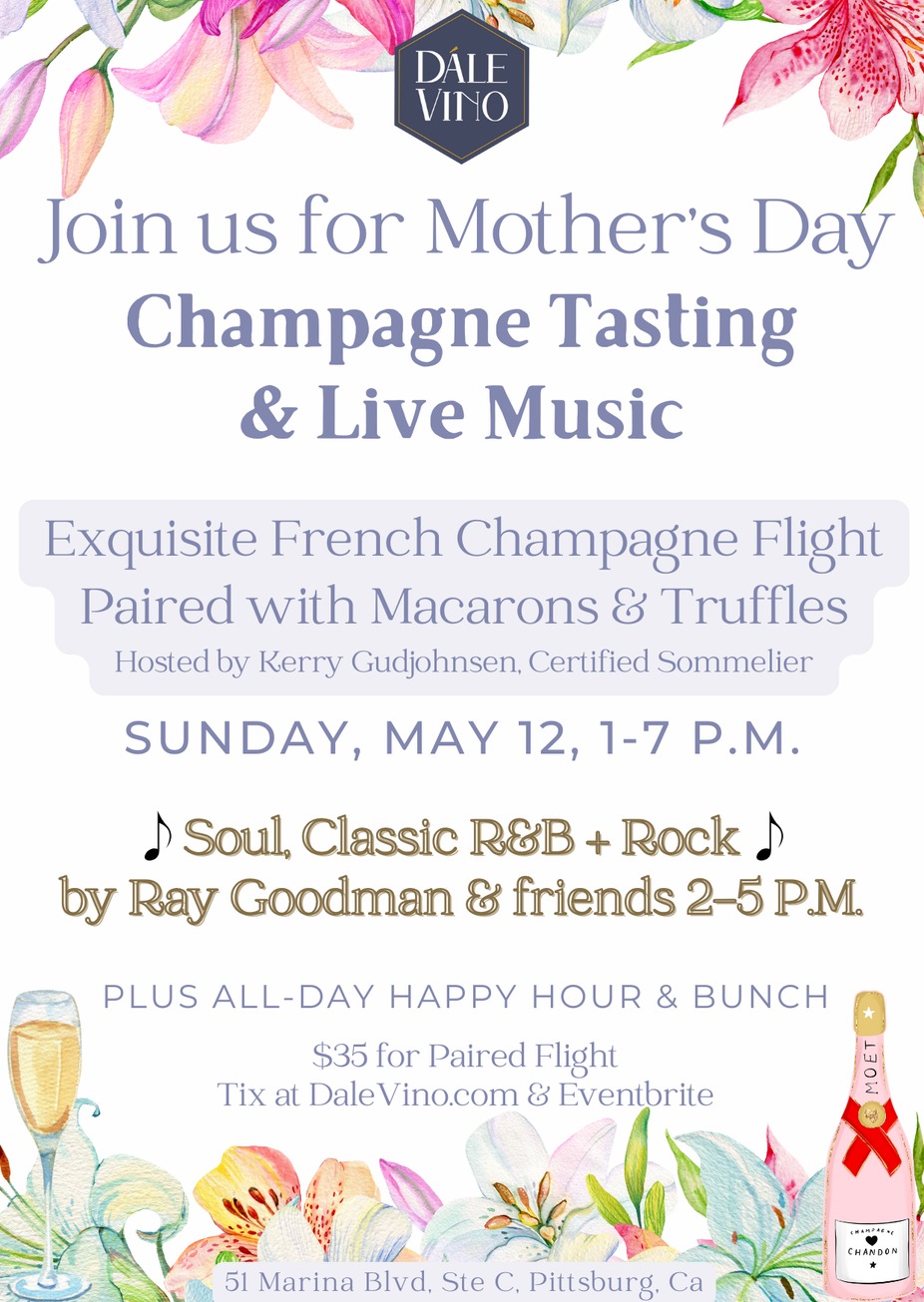 Mother's Day Bubbles Tasting and Live Music event photo