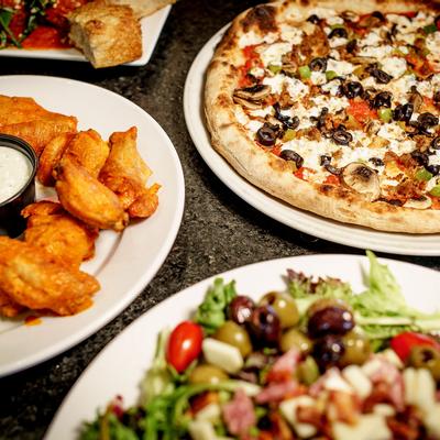 Different dishes on the table