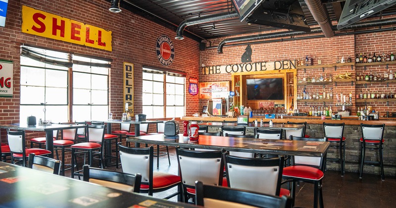 Interior space, dining area and bar