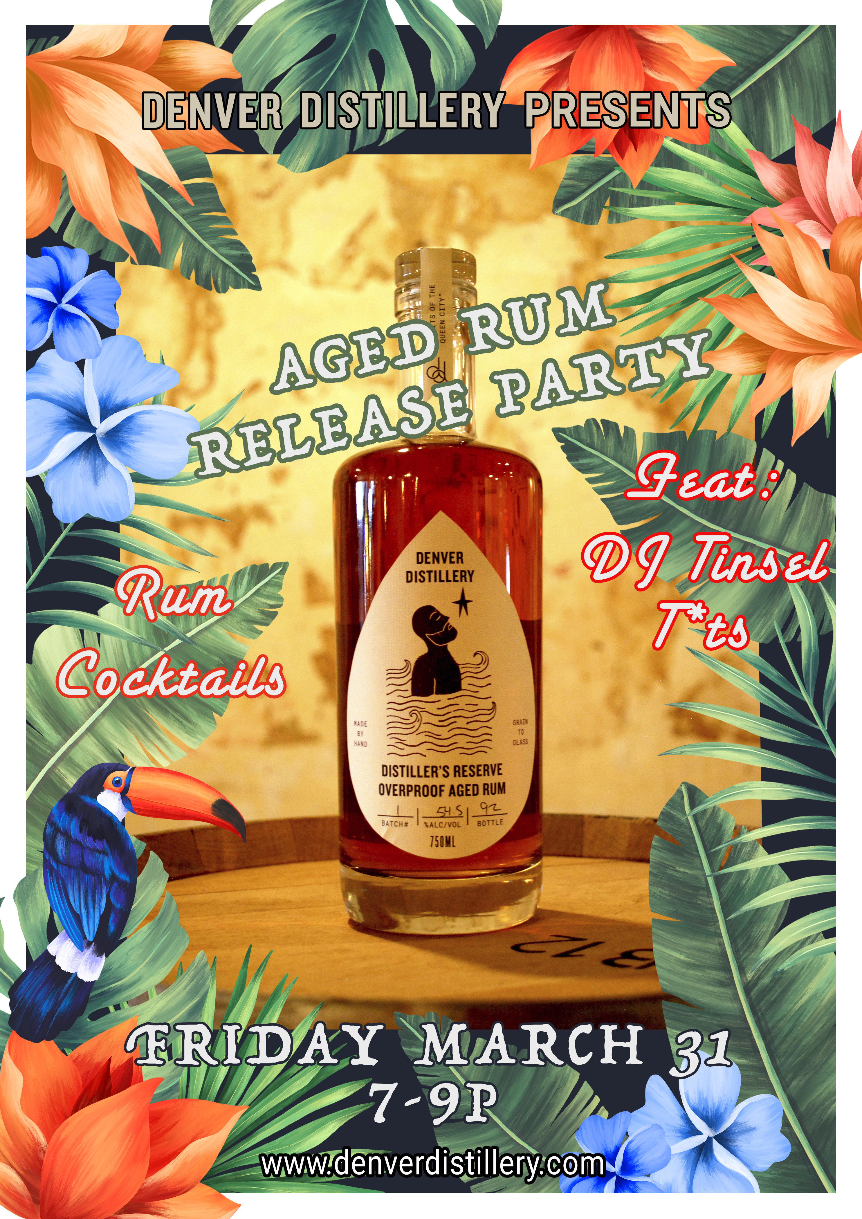 Overprood Aged Rum Release Party Friday March 31st 7pm-9pm
