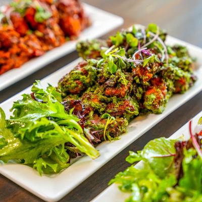 Green chili fried chicken.