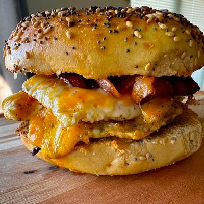 Roasted pork sandwich.