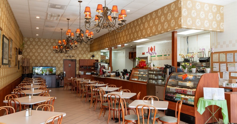 Interior, dining area
