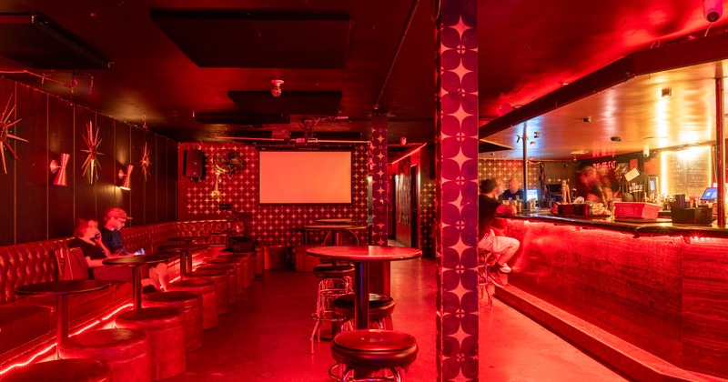 Bar, interior, bar, stools