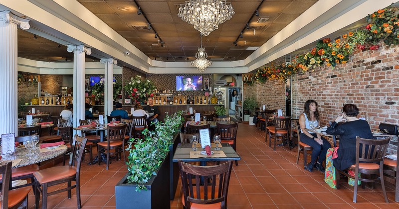 The interior of the restaurant