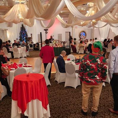 Military Ugly Sweater Holiday Party.