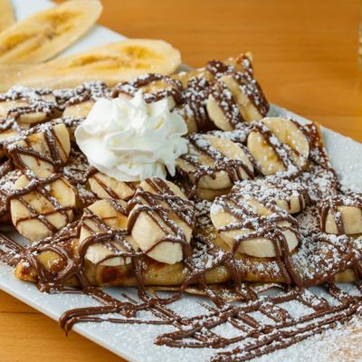 Banana and Nutella crepes.