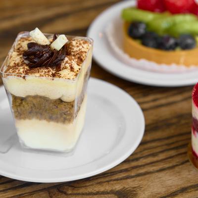Tiramisu in a cup.