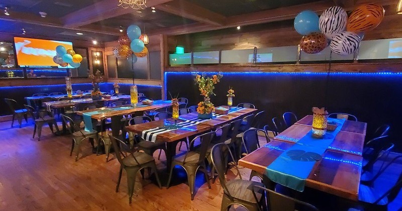 Table setups in the dinning room