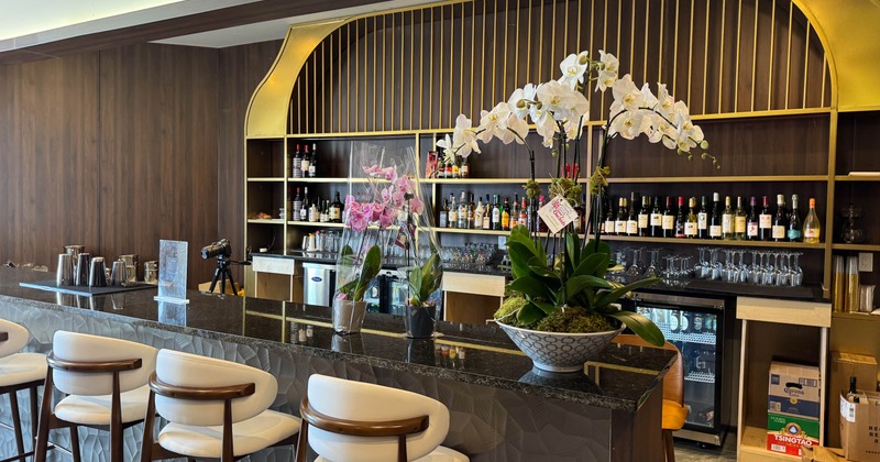 Interior, bar counter area