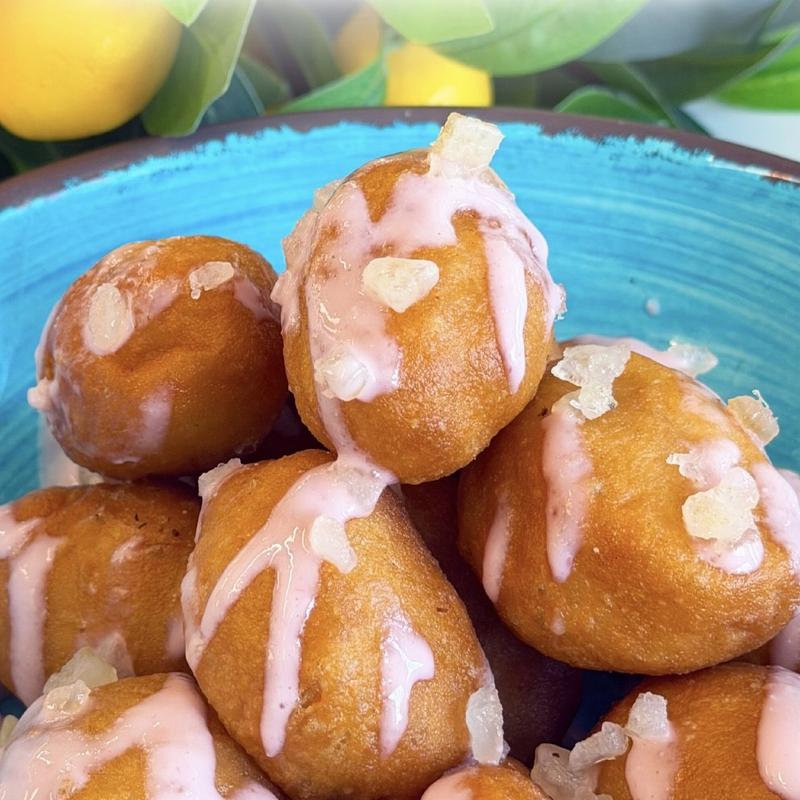 Seasonal Loukoumades - Lemon Raspberry photo