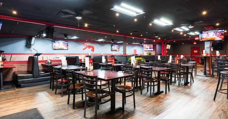 Spacious dining area