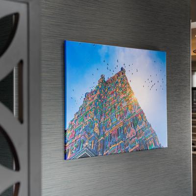 Dining area, decorative picture.