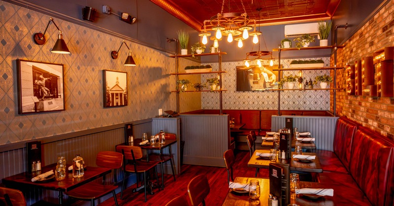 Interior, dining area