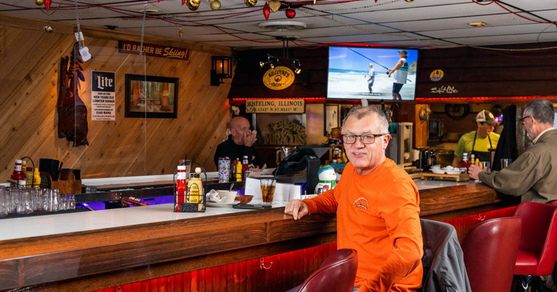 Guests sitting at the bar