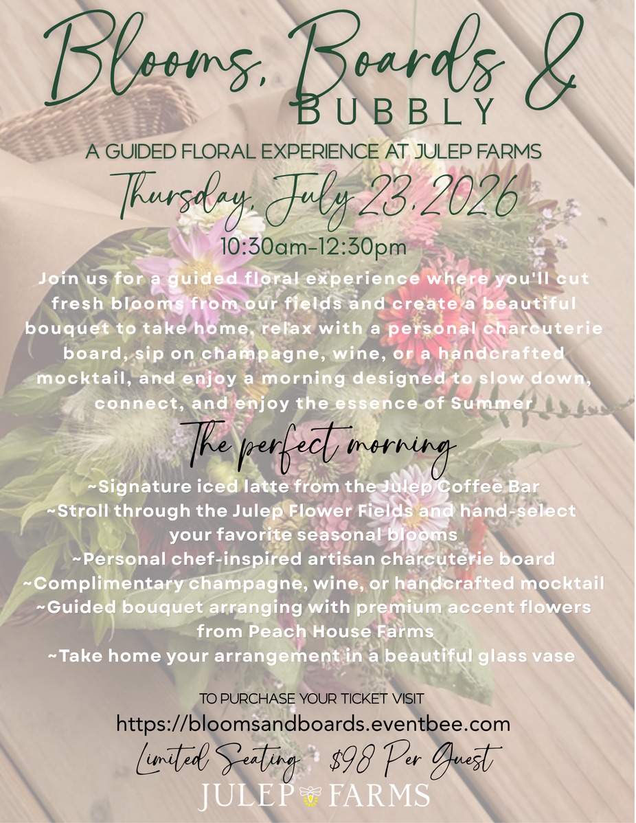 Blooms, Boards and Bubbly event photo
