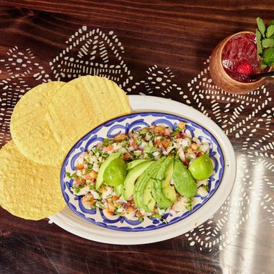 Ceviche, served.