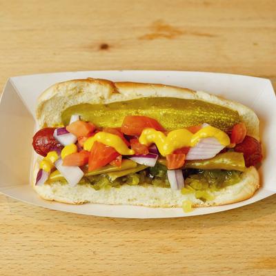 Chicago style Hot dog.