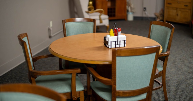 Interior seating area