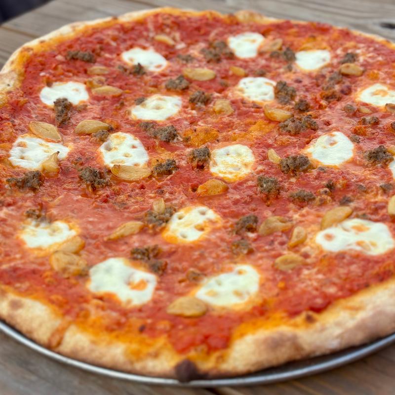 Roasted Garlic Meatball Pie photo