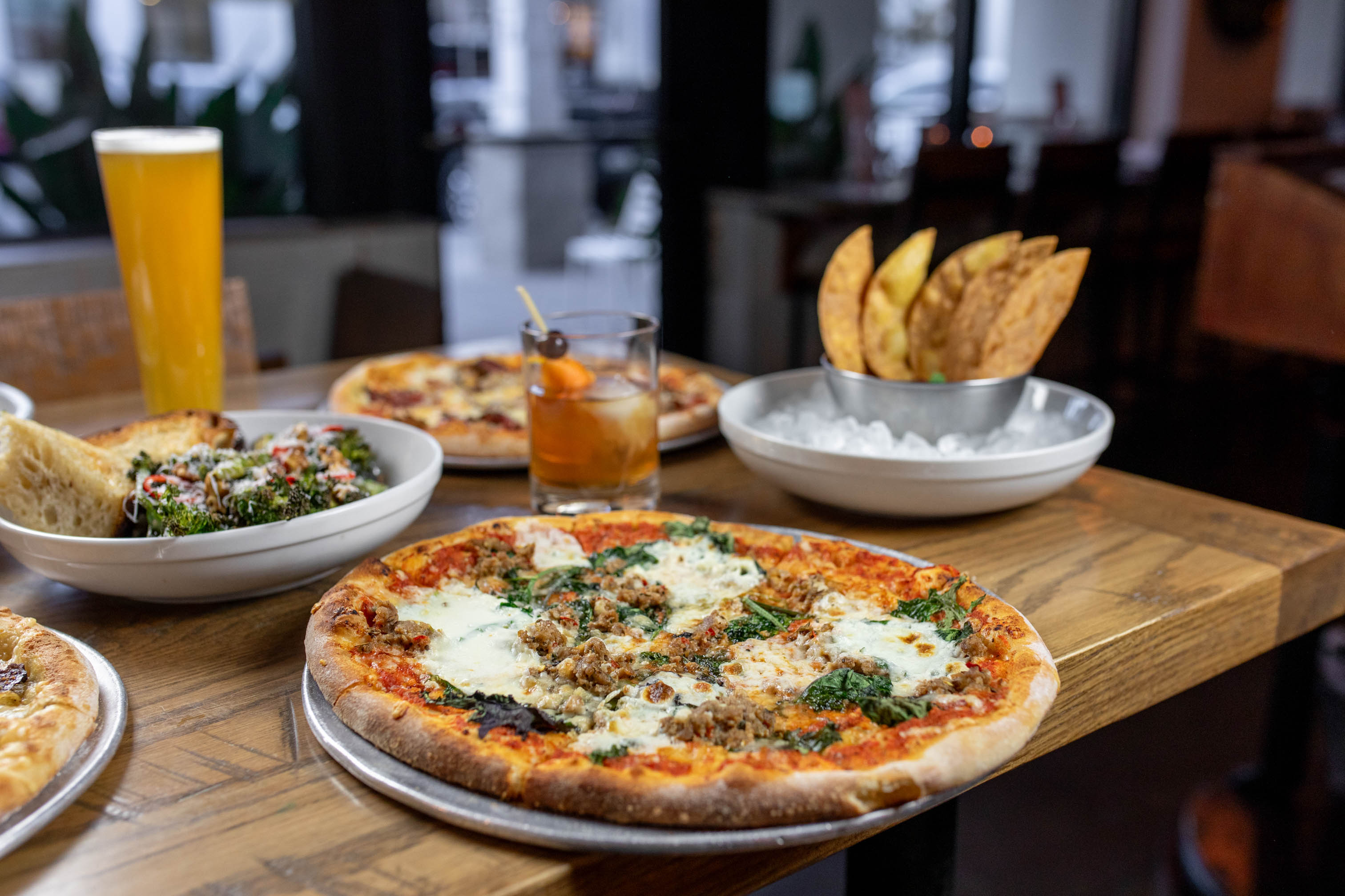 Various food on the table
