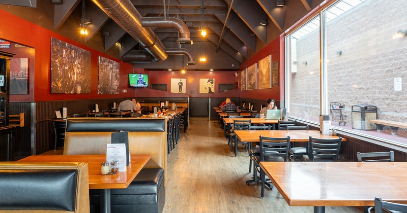 Interior space, dining area