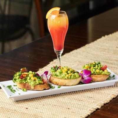 Avocado Toast and a Sunrise Mimosa.