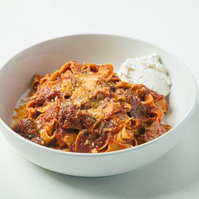 Braised short rib pasta.