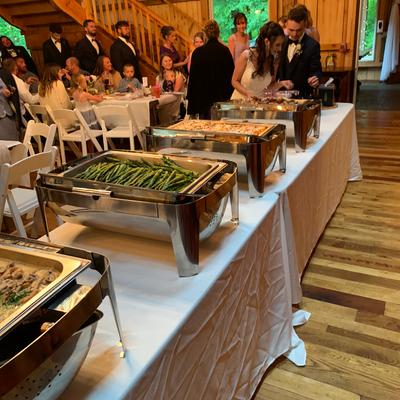 Guests at a reception.