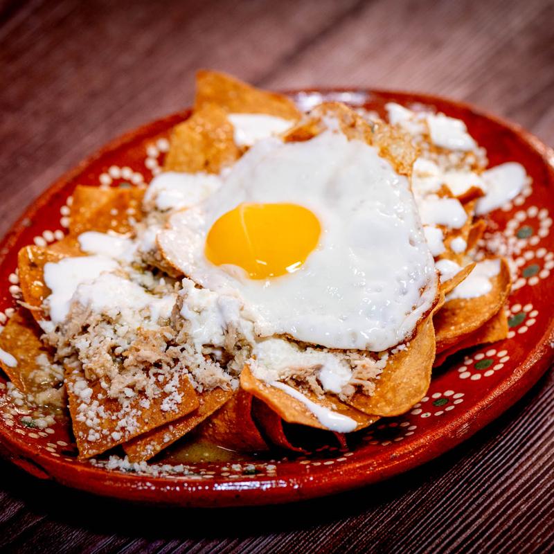 Egg and Chicken Chilaquiles photo