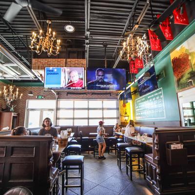 Restaurant interior.