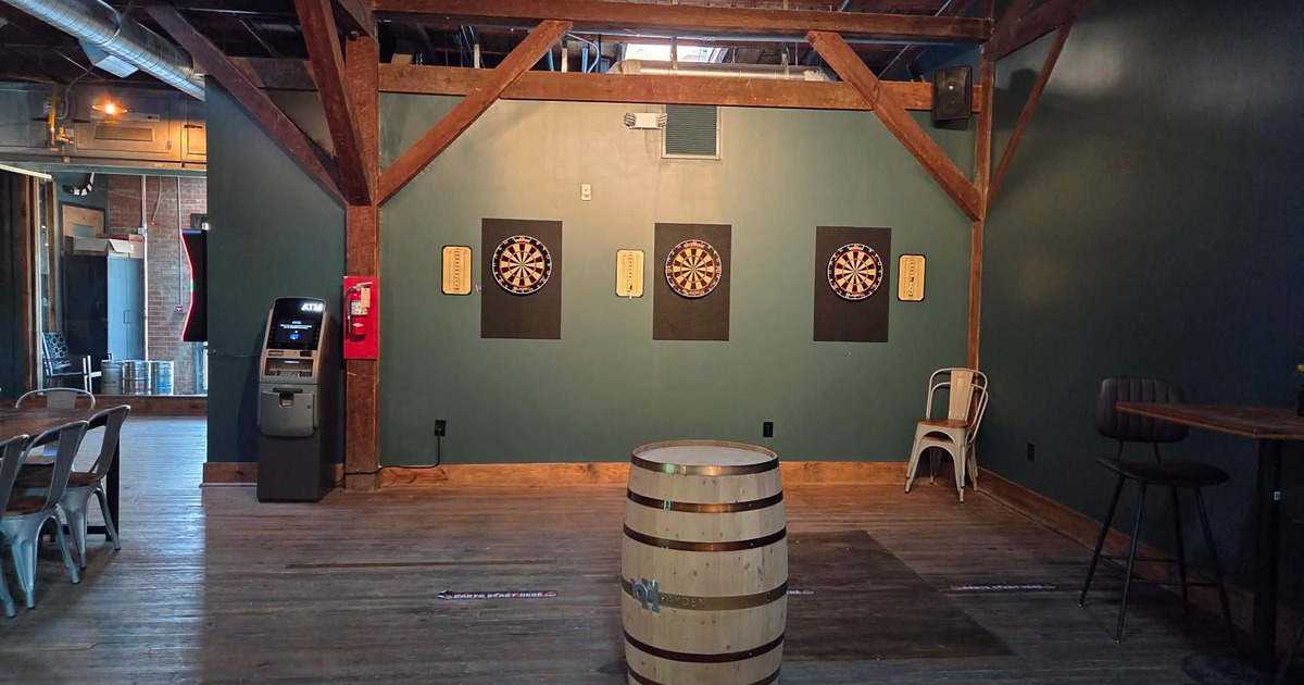 Dart boards area
