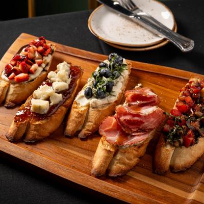 Bruschetta Sampler.