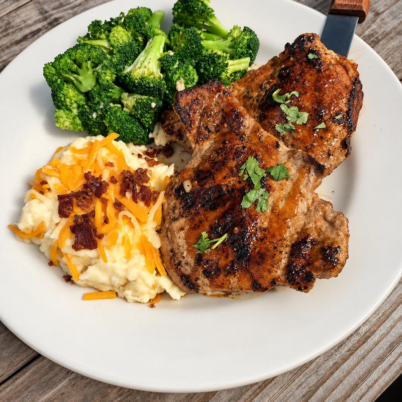 Sweet N' Smoky Glazed Porkchop photo