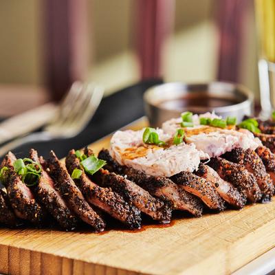 Spice Crusted New York Strip