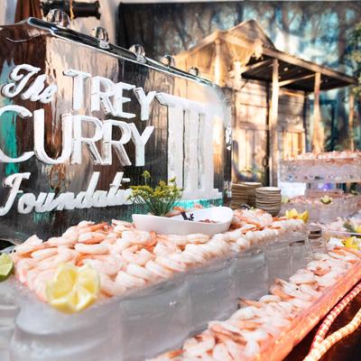 Raw bar set up for a special dining event.