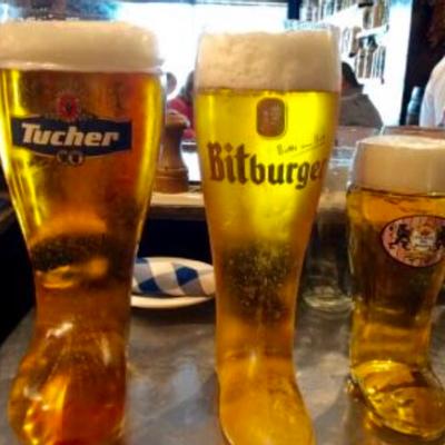 A few glasses of different beers