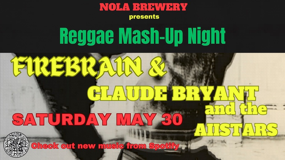 FREE LIVE MUSIC: Reggae Mash-Up Night  with FireBrain and  Claude Bryant & The All-Stars event photo