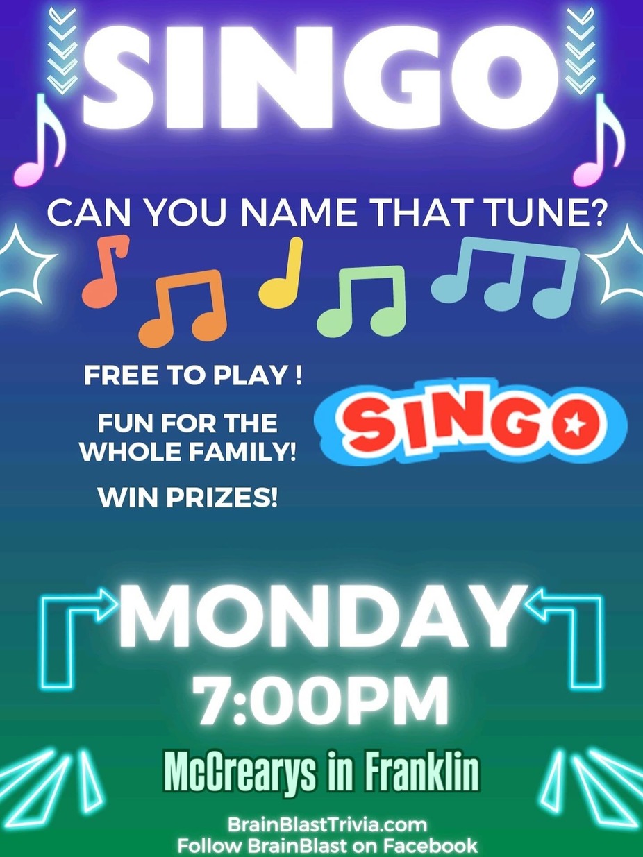 SINGO NIGHT! EVERY MONDAY! event photo
