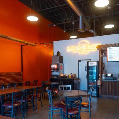 The restaurant's interior space.