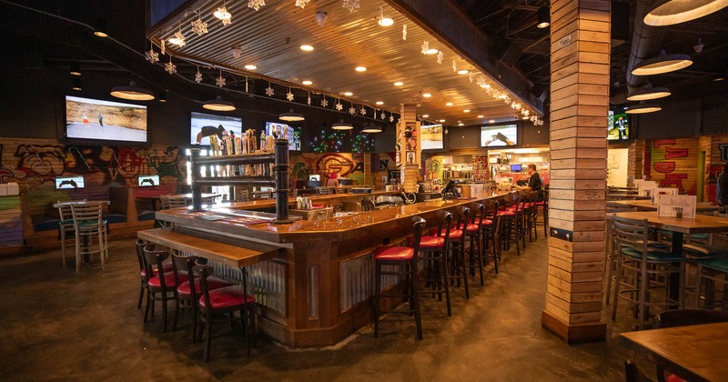 Interior, bar counter