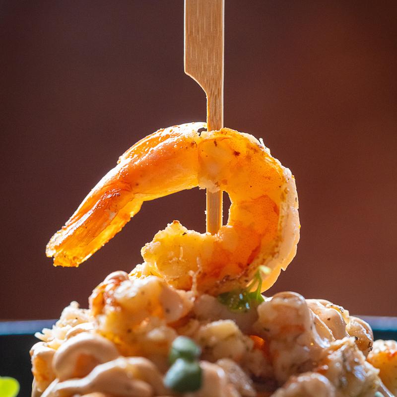 menu item 2 of 36, Cheese Waffle with Gamberetti (GF)